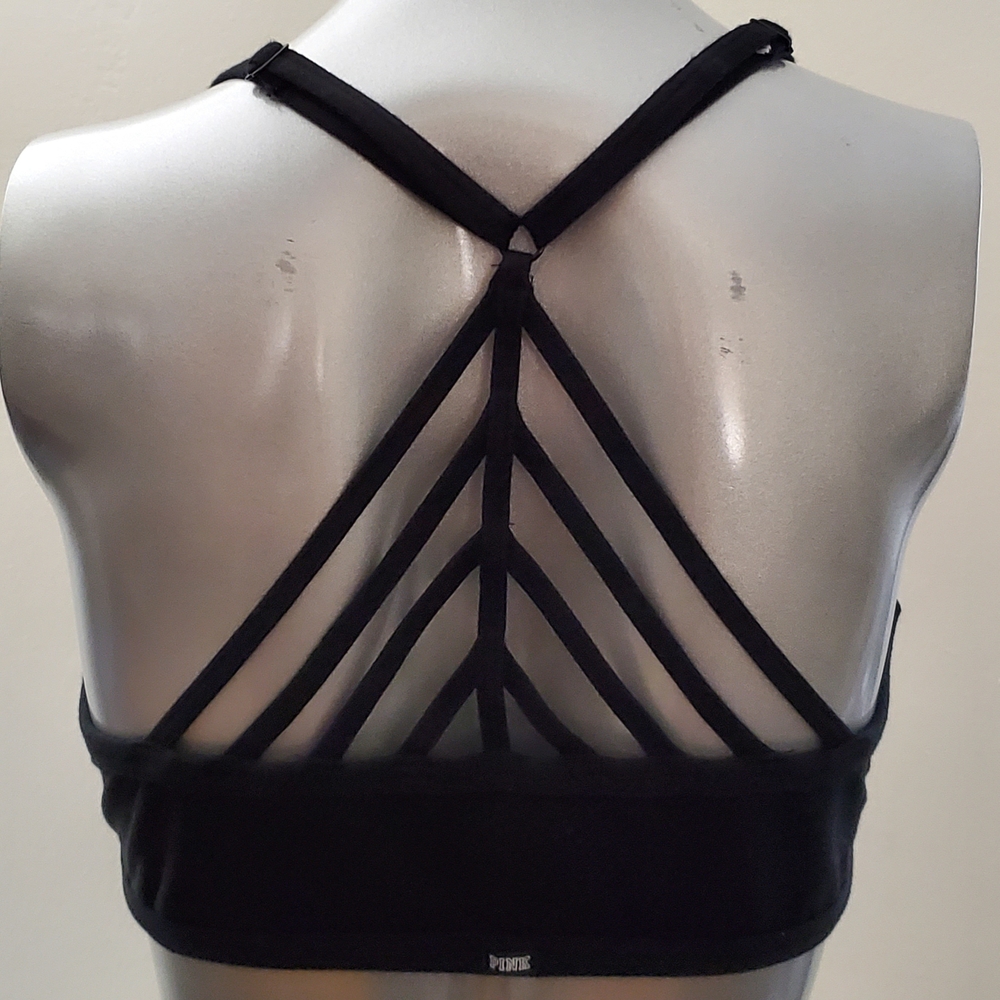 Victoria's Secret Pink Strappy Back Bralette Set of 2 - Picture 2 of 11